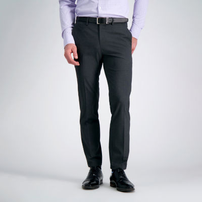 Haggar Mens Slim Fit Flat Front Pant