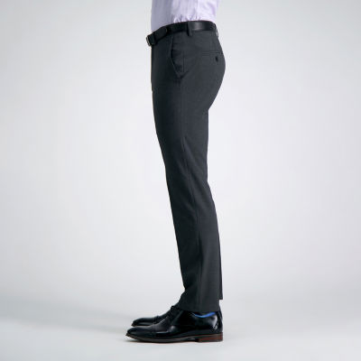 Haggar Mens Slim Fit Flat Front Pant