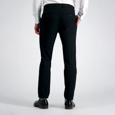 Haggar Mens Slim Fit Flat Front Pant
