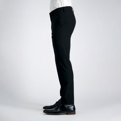 Haggar Mens Slim Fit Flat Front Pant