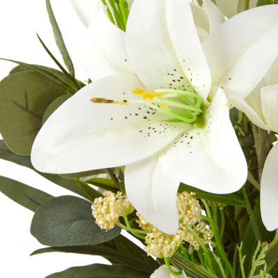 Linden Street White Lilies Floral Arrangement