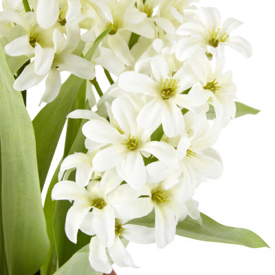 Linden Street 16.25" White Hyacinth Potted Artificial Plant