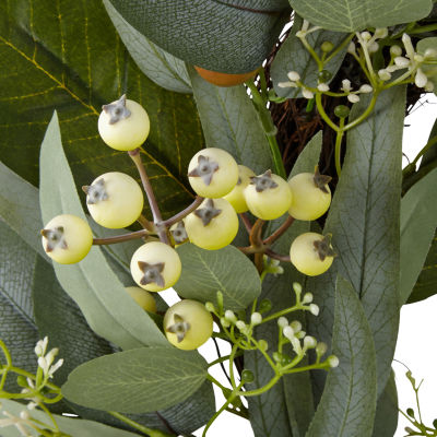 Linden Street Eucalyptus Berry Wreath