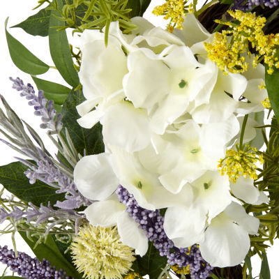 Linden Street Hydrangea & Lavender Wreath