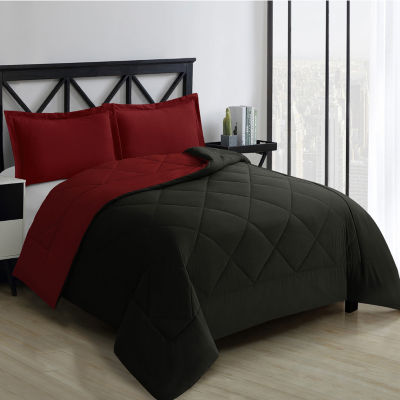 Swift Home All-Season Reversible Ultra Soft Midweight Down Alternative Comforter Set