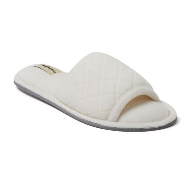 Women's dearfoam open toe clearance slippers