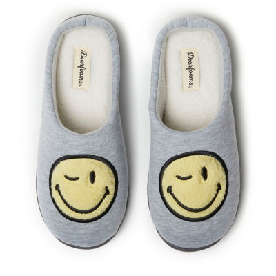 Dearfoams Smile Icon Womens Slip-On Slippers