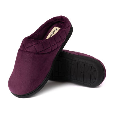 Dearfoams Darcy Velour Scuff Womens Clog Slippers