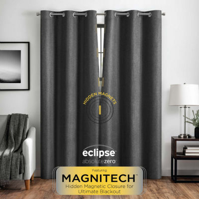 Eclipse Welwick Magnitech 100% Blackout Grommet Top Single Curtain Panel