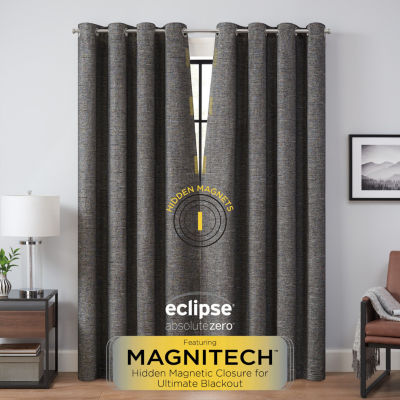 Eclipse Branson Magnitech 100% Blackout Grommet Top Single Curtain Panel