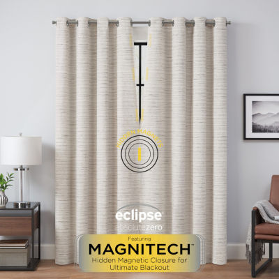 Eclipse Branson Magnitech Grommet Top 100% Blackout Single Curtain Panel