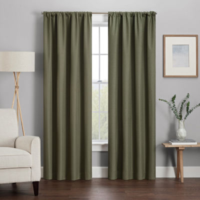 Eclipse Kendall Blackout Rod Pocket Single Curtain Panel