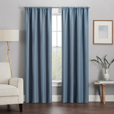 Eclipse Kendall Rod Pocket Blackout Single Curtain Panel