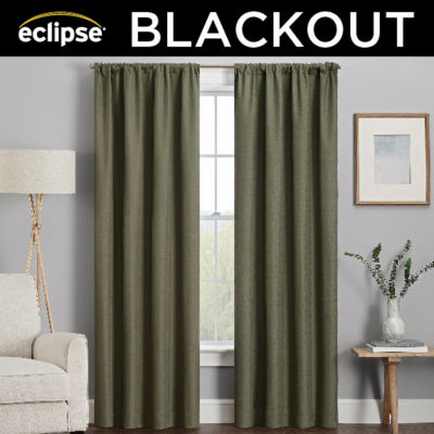 Eclipse Kendall Blackout Rod Pocket Single Curtain Panel