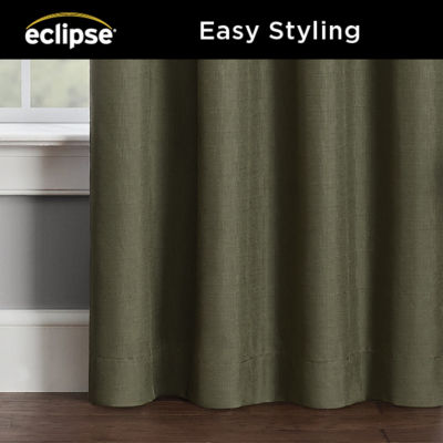 Eclipse Kendall Blackout Rod Pocket Single Curtain Panel