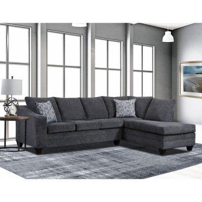 Sullivan 2-Piece Chenille Left-Arm Sofa Sectional with Chaise