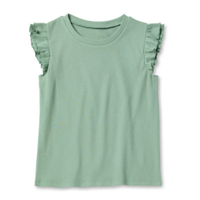 Thereabouts Little & Big Girls Round Neck Short Sleeve T-Shirt