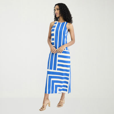 Clover And Sloane Womens Crew Neck Sleeveless Maxi Dress - JCPenney