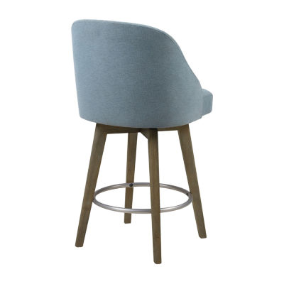 Madison Park Walsh Counter Stool Counter Height Upholstered Swivel Bar Stool