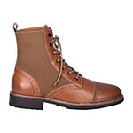 Dingo Mens Andy Block Heel Lace Up Boots