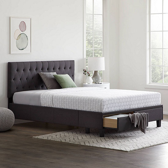 The Dream Collection by Lucid® Upholstered Storage Bed