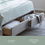 The Dream Collection by Lucid® Upholstered Storage Bed