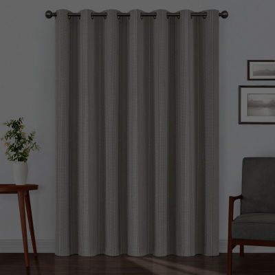 Eclipse Ronneby Stripe Grommet Top Blackout Single Curtain Panel