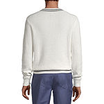 Stafford Mens V Neck Long Sleeve Pullover Sweater