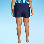 ZeroXposur Womens Drawstring Waist Swim Shorts Plus
