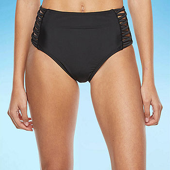 Winst Observeer Concurrenten Decree Strappy Womens Lined High Waist Bikini Swimsuit Bottom Juniors,  Color: Black - JCPenney