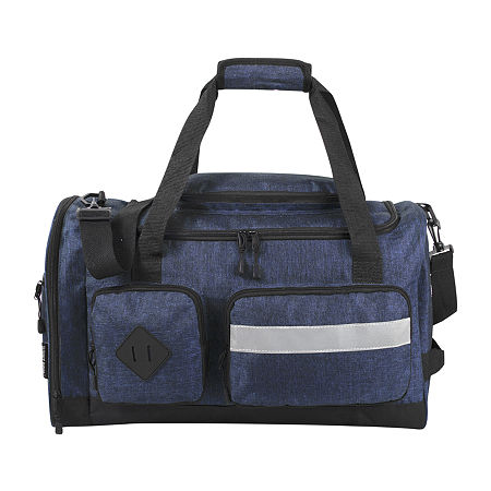 Summit Ridge 20 Cargo Duffel Bag With Reflective Strip, One Size, Blue