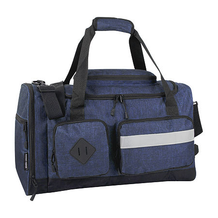 Summit Ridge 20 Cargo Duffel Bag With Reflective Strip, One Size, Blue