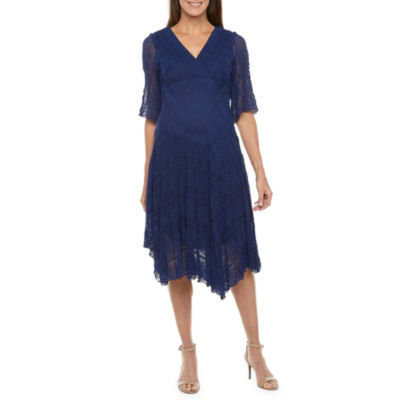 Jcpenney navy hotsell blue lace dress