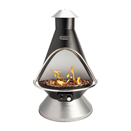 Cuisinart Outdoors Cuisinart Outdoor Chimenea Propane Fire Pit In Black