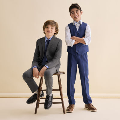 Stafford Little & Big Kid Boys Point Collar Long Sleeve Dress Shirt