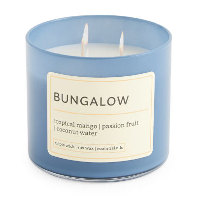 Distant Lands 14oz Bungalow 3-Wick Scented Jar Candle