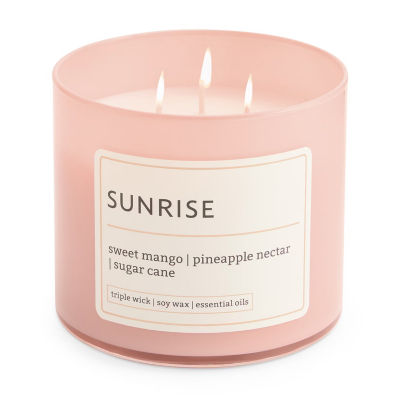 Distant Lands 14oz  Sunrise 3-Wick Scented Jar Candle