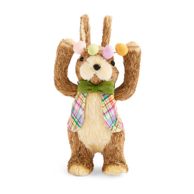 Layerings Sisal Bunny With Garland Easter Tabletop Decor
