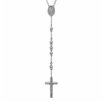 Cruel Intentions Necklace, Rosary Cross Necklace, Stainless Steel