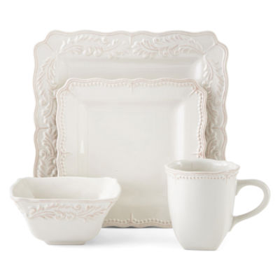 JCPenney Home™ Amberly 16-pc. Square Dinnerware Set