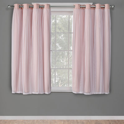 Exclusive Home Curtains Catarina Grommet Top Energy Saving Blackout Set of 2 Curtain Panel