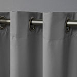 Exclusive Home Curtains Academy Energy Saving 100% Blackout Grommet Top Set of 2 Curtain Panel