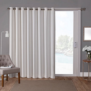 Exclusive Home Curtains Sateen Patio Energy Saving Blackout Grommet Top Single Door Curtain Jcpenney