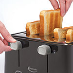 Betty Crocker 4-Slice Cool Wall Wide Slot Toaster
