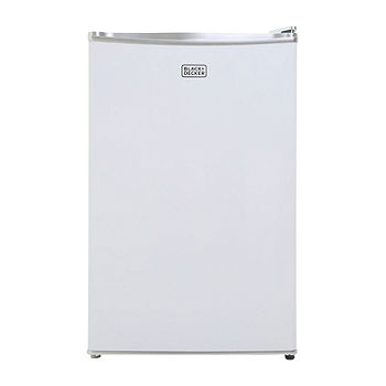 Black & Decker Compact Refrigerator Energy Star Single Door Mini Fridge  with Freezer, 4.3 Cubic Ft., White BCRK43W