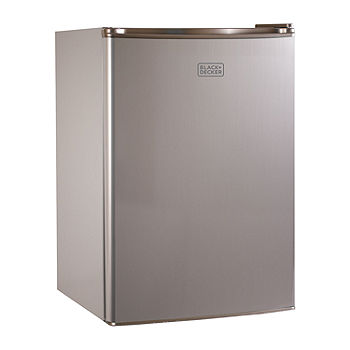 BLACK+DECKER 2.5-Cu. Ft. Compact Refrigerator - Stainless Steel, One Size,  Stainless Steel - Yahoo Shopping