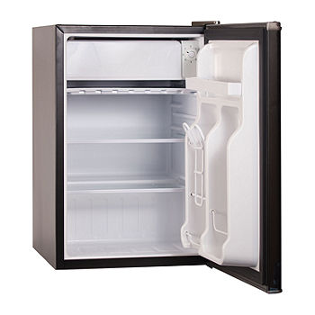 Up close of this mini fridge: used at a popular gym BLACK + DECKER BCRK25B  Refrigerator 