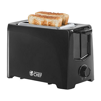Commercial Chef 2-Slice Toaster CCT2201B, Color: Black - JCPenney