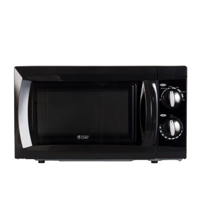 Commercial Chef 0.6Cu. Ft. Countertop Microwave Black CHM660B, Color