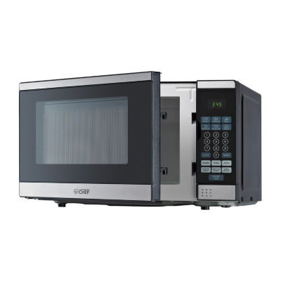 Commercial Chef 0.7 Cu. Ft. Small Countertop Microwave With Mechanical  Control, White